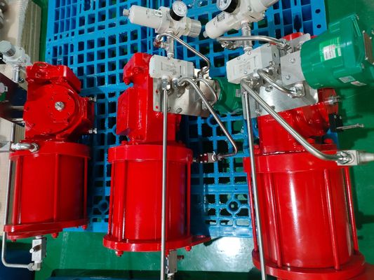 Offshore Onshore Cast Iron Pneumatic Rotary Actuator Anti Corrosion