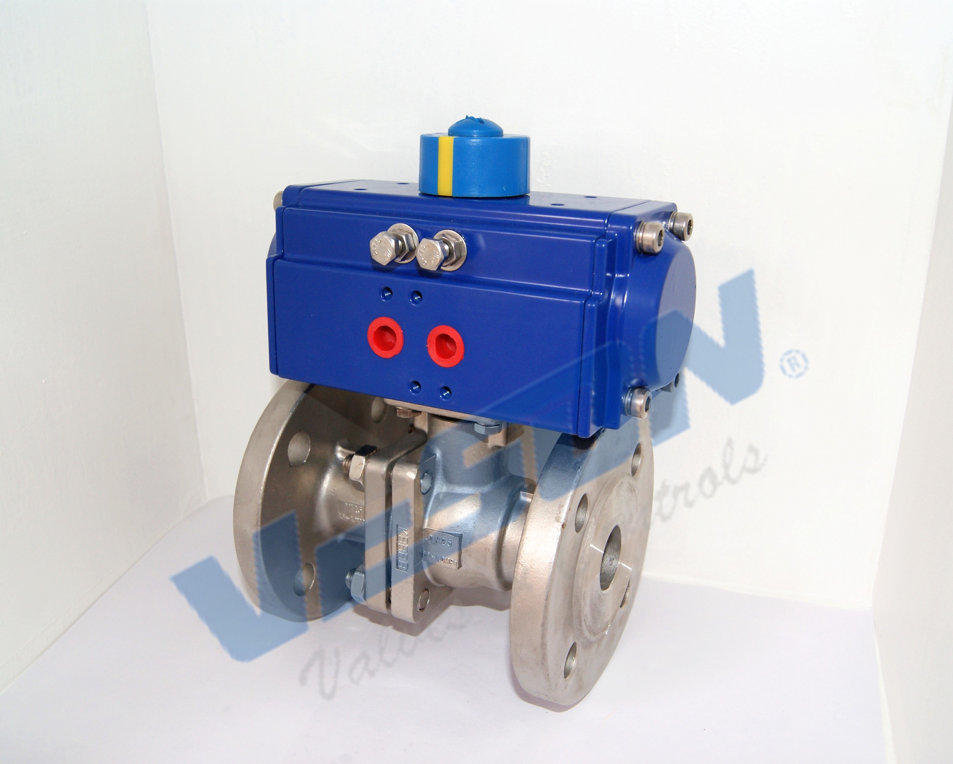 Water Media Pneumatic On Off Valve Pneumatic Control Valve With Limit