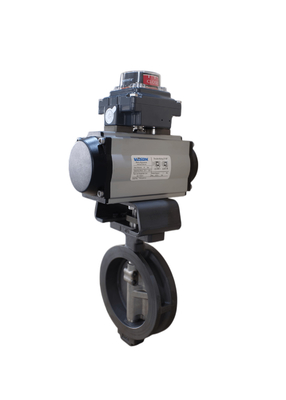 BFV Flanged Type Wafer Butterfly Valves Pneumatic On Off