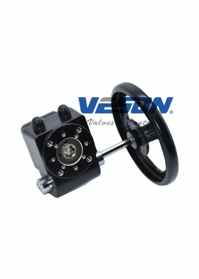 Handwheel Manual Override Declutchable Gearbox For Rotary Pneumatic Actuator
