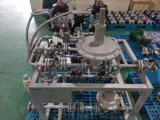 Valve Skid Mounted Pressure Reducing Steam Valve Manifolds Mounted System For Gasoline Industry