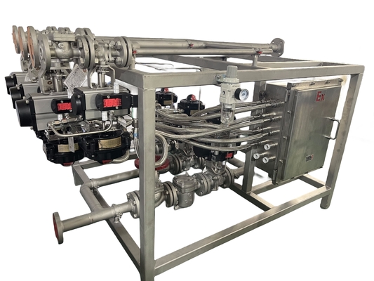 Valve Skid Mounted Pressure Reducing Steam Valve Manifolds Mounted System For Gasoline Industry