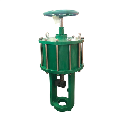 Piston operated valve actuators  use air pressure or natural gas  provide force  to open, close and control rising stem