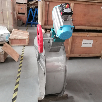 Pneumatic Actuator Operated Damper High Temperature Butterfly Damper Motorized Butterfly Damper
