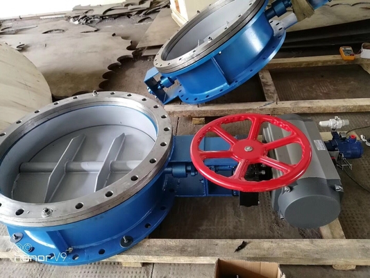 Pneumatic Actuator Operated Damper High Temperature Butterfly Damper Motorized Butterfly Damper