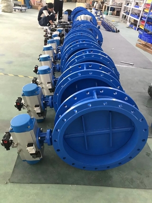 Pneumatic Actuator Operated Damper High Temperature Butterfly Damper Motorized Butterfly Damper