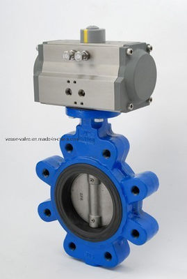 Pneumatic Butterfly Valve with EPDM Seal Mid-Pressure Lug Support Air Actuated Lug Butterfly Valve