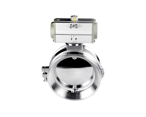 Horizontal Pneumatic Butterfly Valve 1-10 Inch Wafer Type