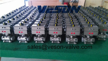 Durable Pneumatic Rotary Valve Actuator / Rack And Pinion Valve Actuator 0.25 -0.8 Mpa