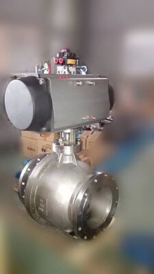 PEEK Seat Ball Valve with Pneumatic Actuator or PCTFE Seat for High Performance Applications