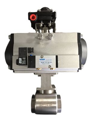 PEEK Seat Ball Valve with Pneumatic Actuator or PCTFE Seat for High Performance Applications