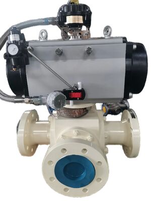 316 Stainless Steel Full Port Pneumatic Ball Valve with ISO5211 Mounting for Industrial Applications
