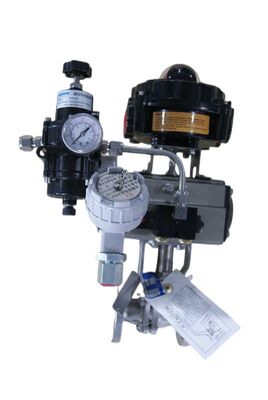 316 Stainless Steel Full Port Pneumatic Ball Valve with ISO5211 Mounting for Industrial Applications