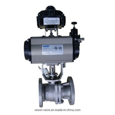 Double Acting Pneumatic Actuator with Aluminum Construction and ISO5211 & DIN3337 Standard for Valve Automation