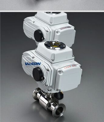 Electric Actuated Ball Valve with 3-PC Screwed End, PN1.0-32.0MPa Pressure Rating, and ISO5211 Standard Compliance
