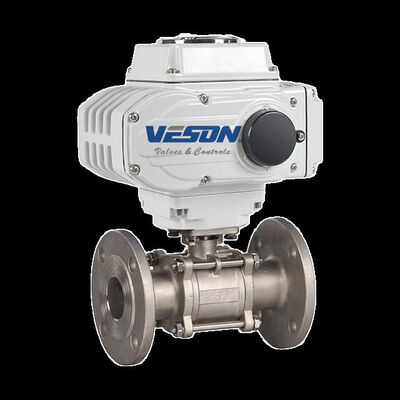 Electric Actuated Ball Valve 3-PC Clamp Type with ISO5211 Standard and PN1.0-32.0MPa Pressure Rating