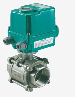 Electric Actuated Ball Valve with 60Nm Output Torque IP67 Enclosure and Aluminum Alloy Housing for Motorized Valve Applications