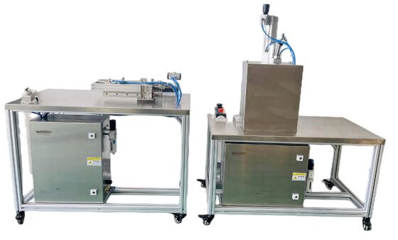 Full-Automatic Horizontal Filling Machine with Multi-Head Filling Valve, Pneumatic Lifting, and PLC Control for Glass Glue, Silicone Glue, and Sealing Glue