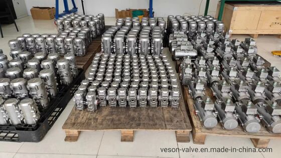 Stainless Steel Corrosion-Resistant Pneumatic Actuator with Hard Anodized Aluminum Rack Pinion Design