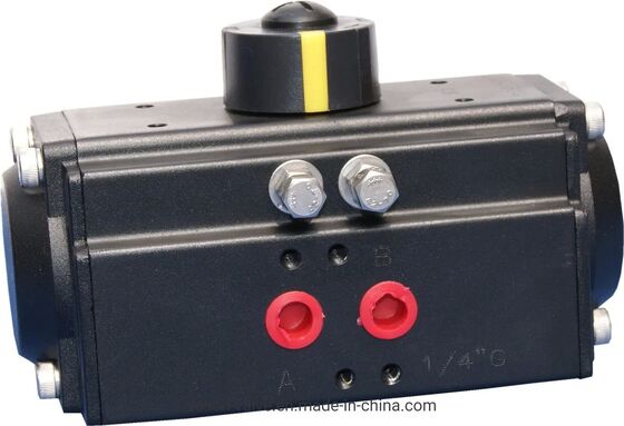 PTFE Coated Hard Anodized Aluminum Pneumatic Actuator with ISO5211 & DIN3337 Standard for Valve Operation