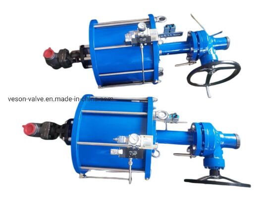 Double Acting Steel Pneumatic Linear Actuator for Customized Valve Applications