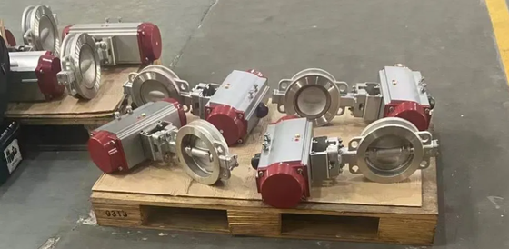 HP Series Stainless Steel Pneumatic Butterfly Valve 2-24 Inch