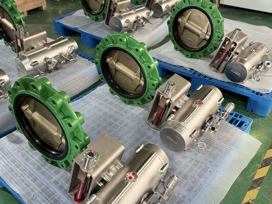 Marine-Grade Pneumatic Actuated Butterfly Valve Package Certified with ABS Certificate Anti-Corrosion Coating