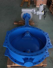 Double Flange Wafer Type Pneumatic Butterfly Valve Actuated