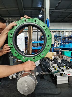 Marine Air Operated Butterfly Valve 316SS For Seawater Drilling Rig