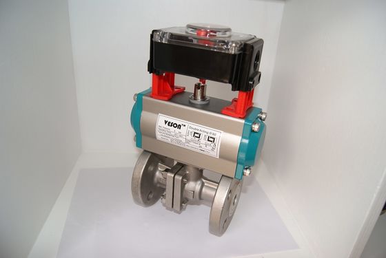 Flanged API 6D Blowout Proof Pneumatic On Off Valve