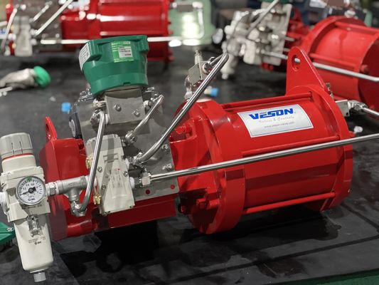 Pneumatic actuator of pipeline valves Metal Seated Ball Valves Spring Return Pneumatic Actuator VSF  Closed Loop Control System