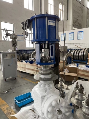 Low Temperature Service Cryogenic Globe Valve With Linear Pneumatic Actuator