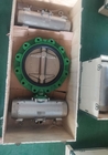 SS316 Actuated Butterfly Valve Alum Brz Plate Air Operated For Marine Rig