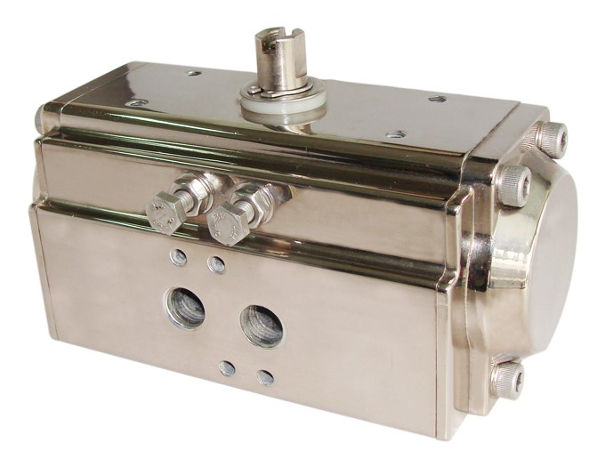 Nickel Plated Pneumatic Actuator with ISO5211/DIN3337 and VDI/VDE3845 Standards for Low Pressure Applications