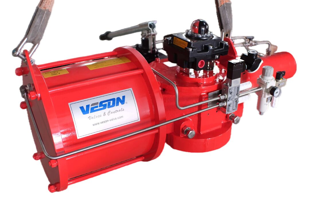 Spring Return Single-acting Heavy Duty Scotch Yoke Pneumatic Actuator for On-Off Valves