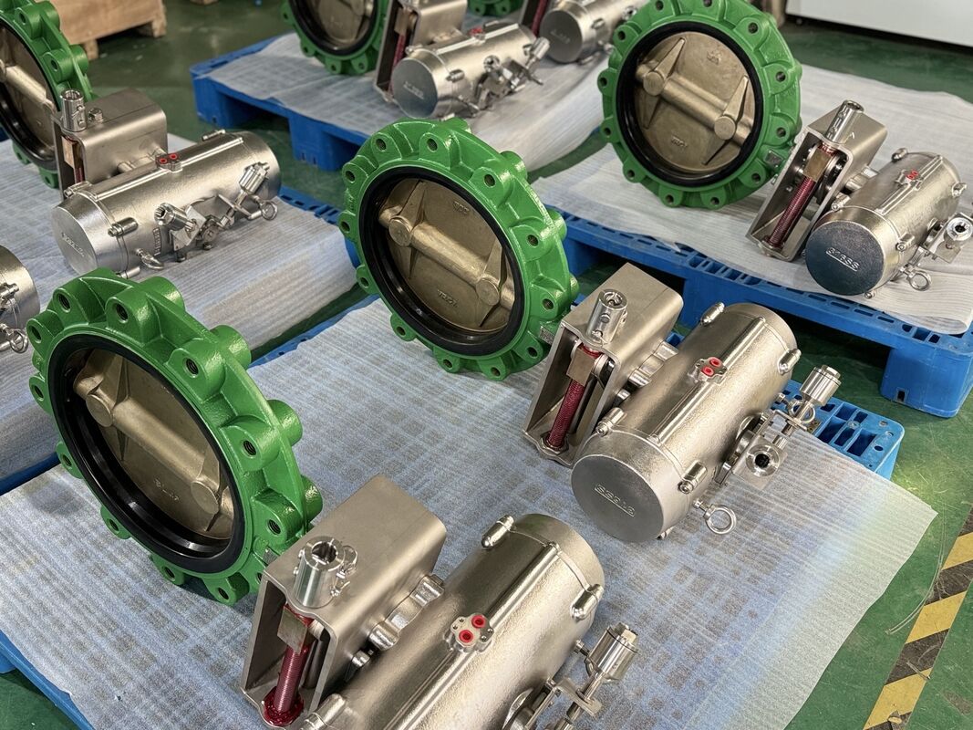 Marine-Grade Pneumatic Actuated Butterfly Valve Package Certified with ABS Certificate Anti-Corrosion Coating