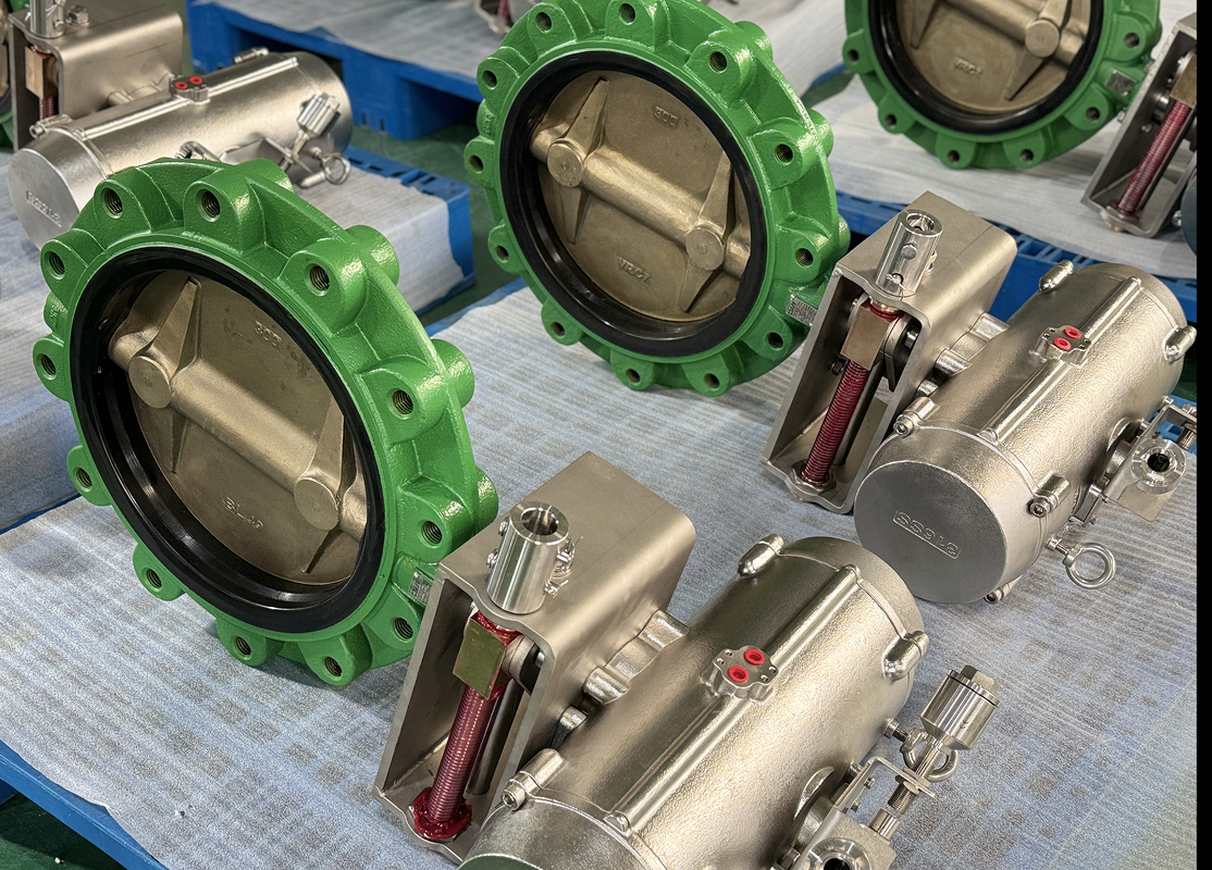 12 Inch ANSI 150lb Lug Butterfly Valve Precision Configured with NBR Seat Remote Valve Operation