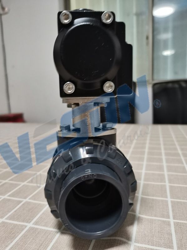 Pneumatic Operated PVC/UPVC Ball Valves , Pneumatic Pressure Control