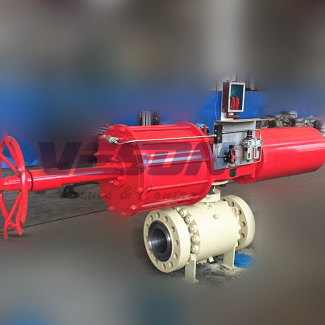 Cast Iron Pneumatic On Off Valve / Two Way Pneumatic Valve Heavy Duty Type