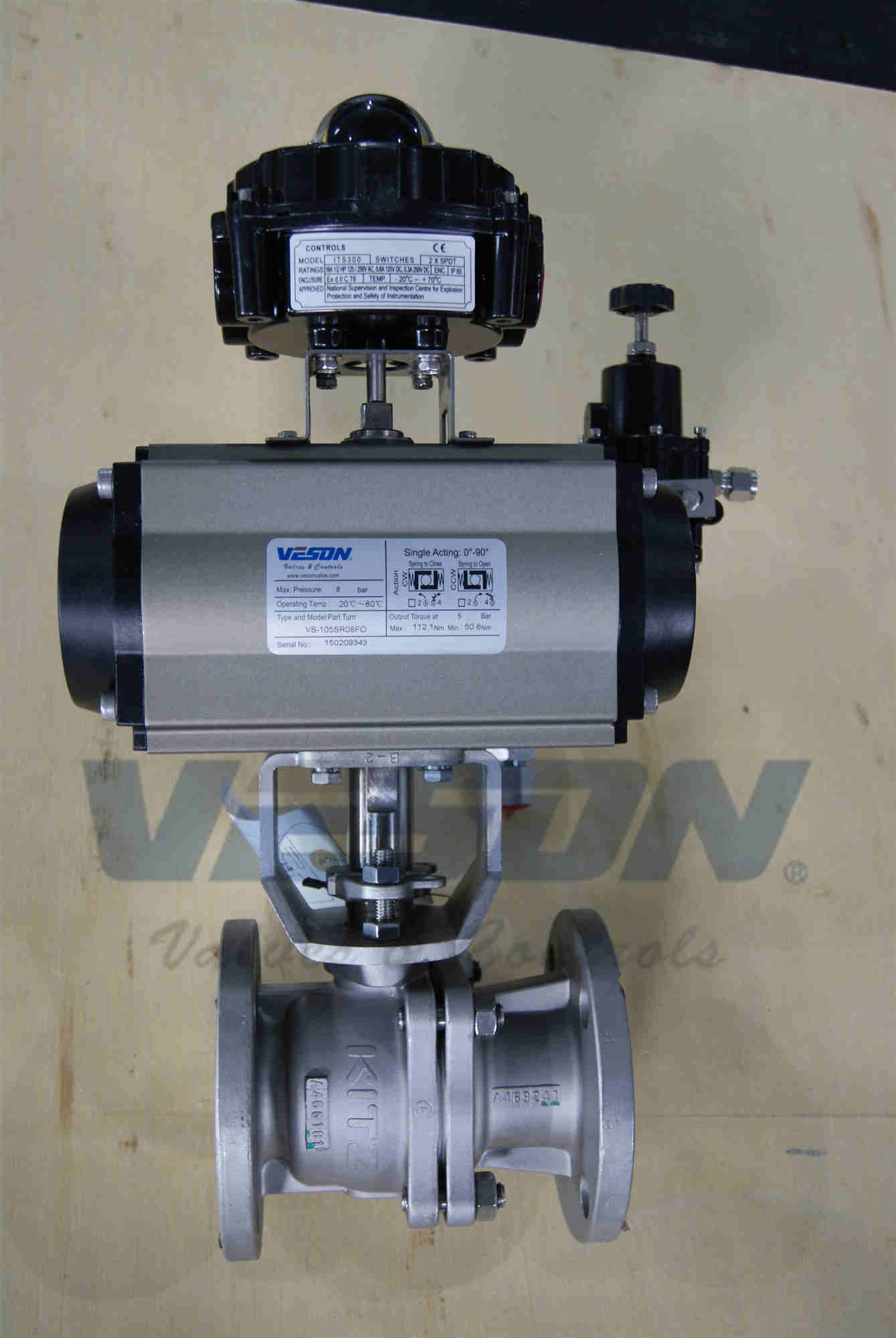 Pneuamtic Emergency Shutdown Valve FPBV Type 6 36” Size Range