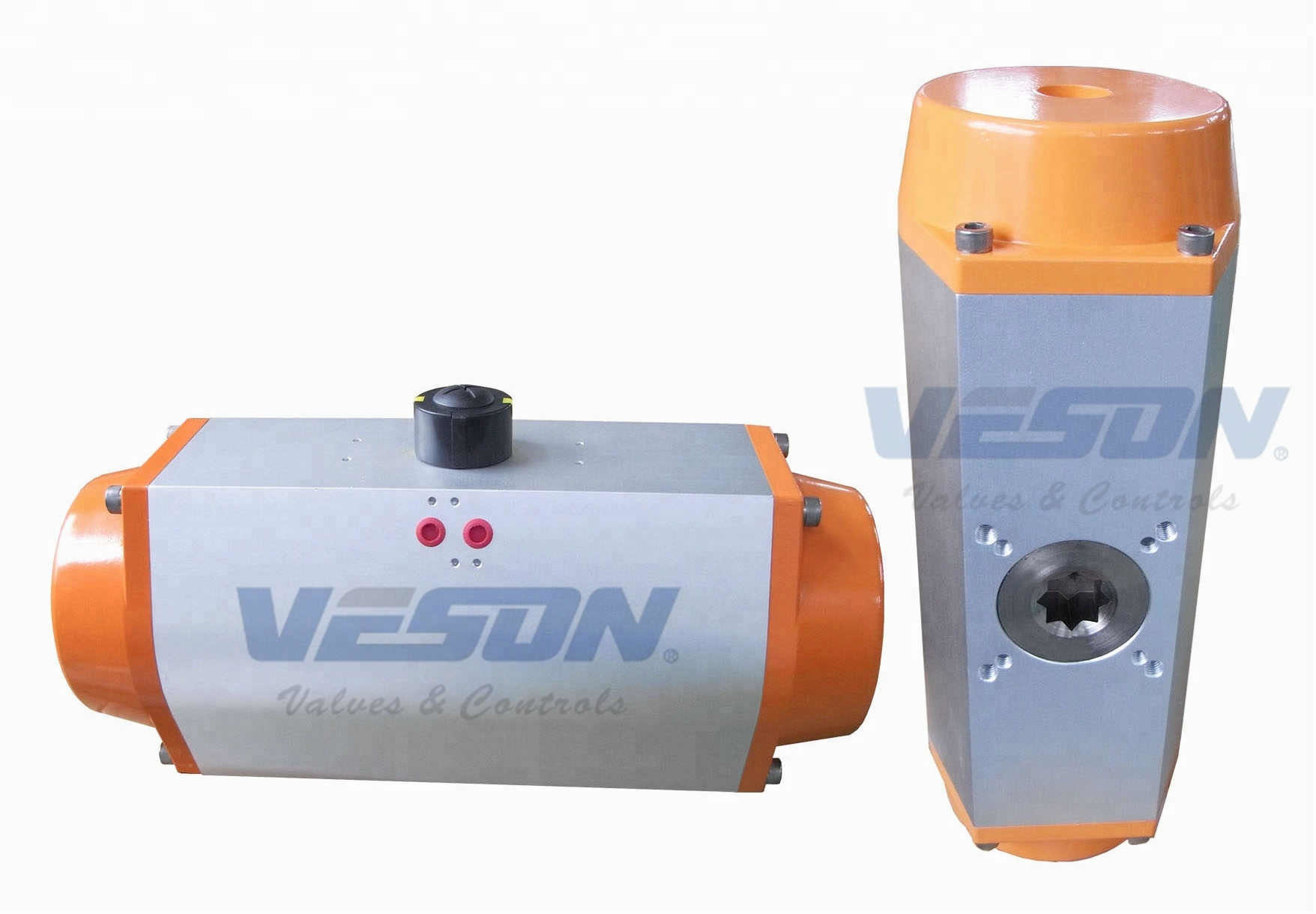 High Performance Rack And Pinion Rotary Actuator Aluminum Alloy Material