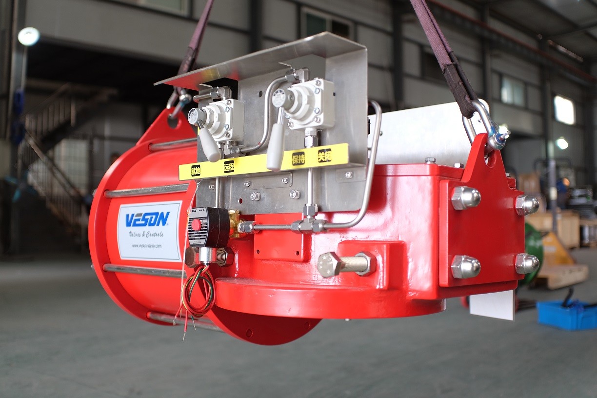 Pneumatic emergency shut off valve Pneumatic Rotary Valve Actuator