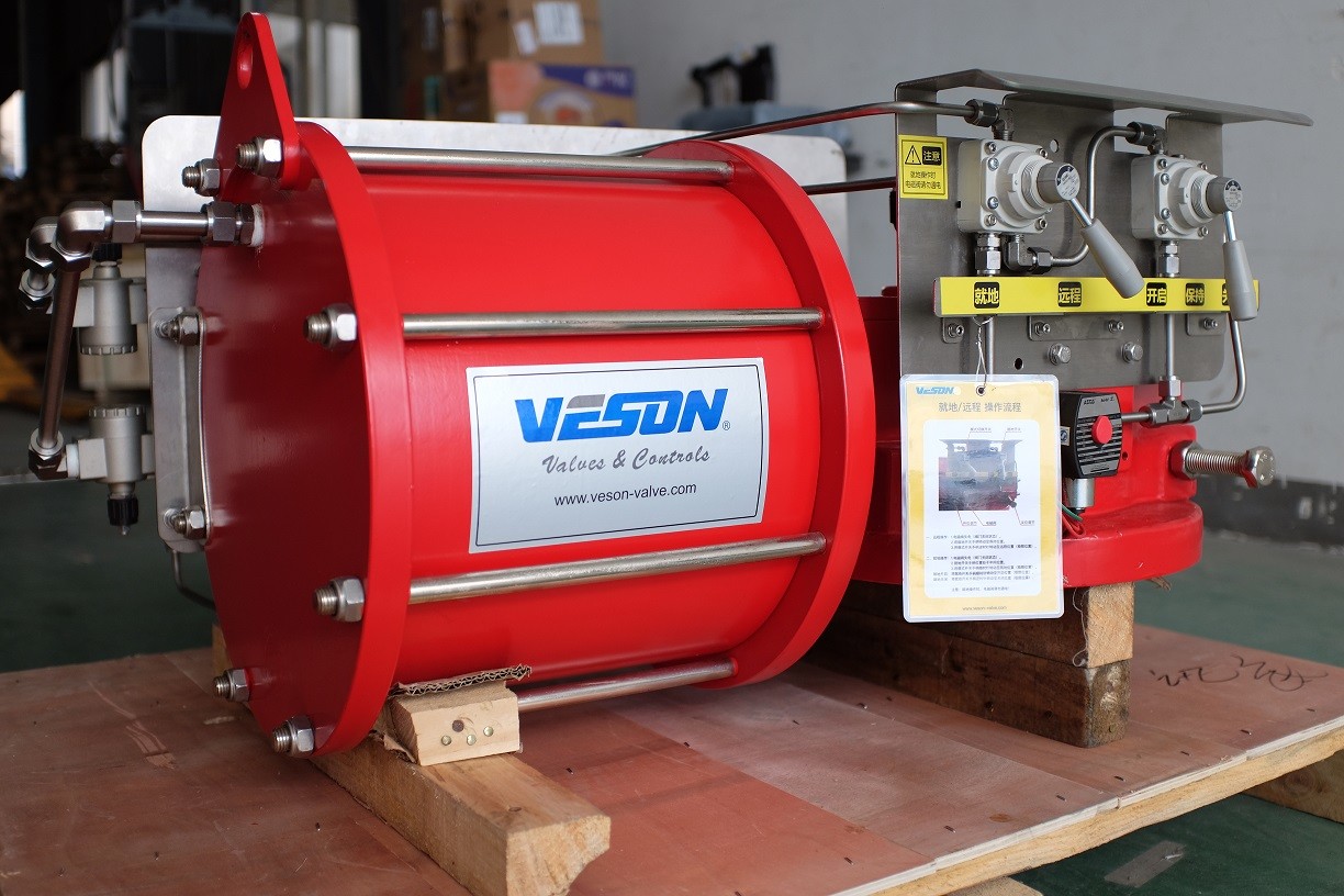 Pneumatic emergency shut off valve Pneumatic Rotary Valve Actuator