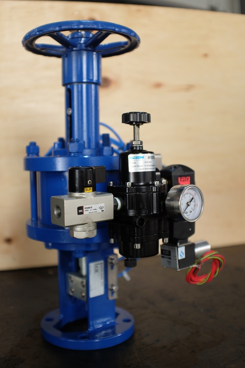 High Speed Pneumatic Gate Valve Actuator Single Acting / Double Acting Customized Design