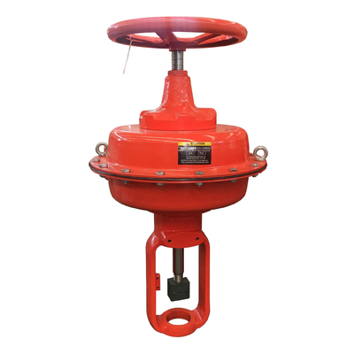 Piston Operated Valve Actuators Use Air Pressure Or Natural Gas  Provide Force  To Open, Close And Control Rising Stem