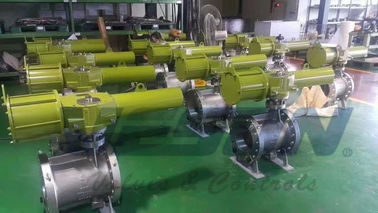 OEM Scotch Yoke Pneumatic Actuator Spring Return Type Aluminium Alloy Material