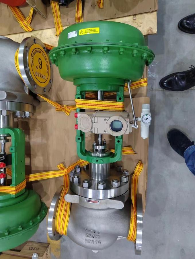 Flanged Liquid Gas Steam Globe Control Valve Control 3 Way Diverting